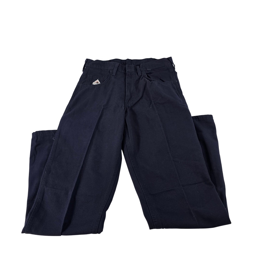 Bulwark FR Men Navy Blue Flame Resistant Work Pants PLJ6NV4 CAT2 30x32 NEW